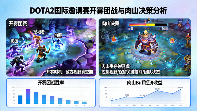 DOTA2国际邀请赛开雾团战与肉山决策分析配图
